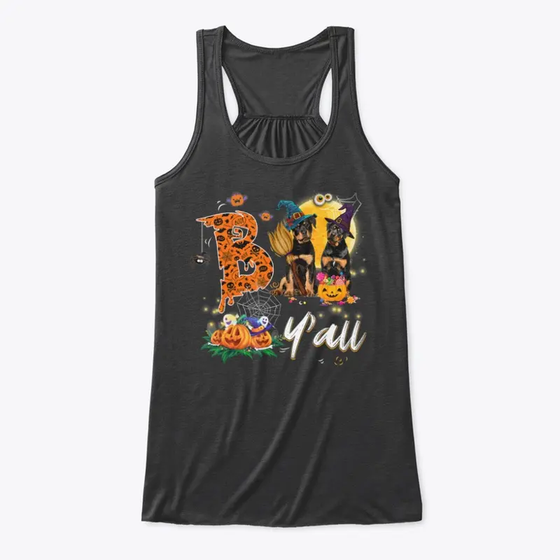 Boo Y'all Cute Rottweiler Dog T-shirt