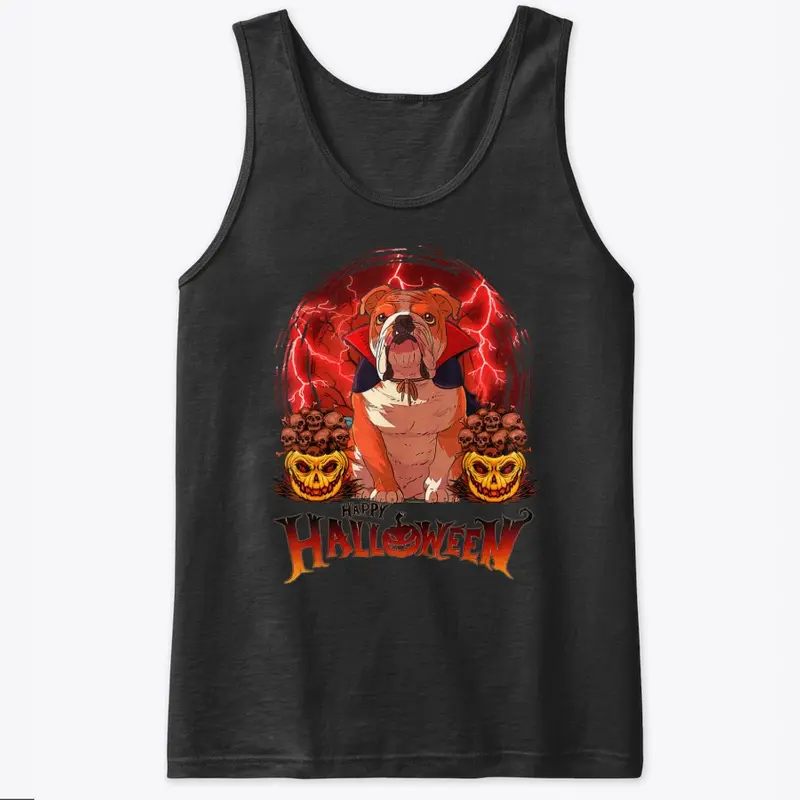 Halloween English Bulldog Pumpkin Shirt